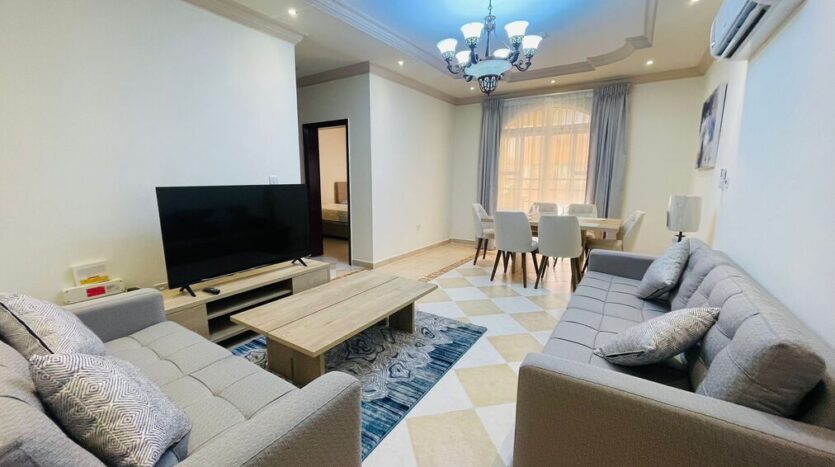 Fully Furnished 2 Bedroom Apartment for Rent at Lotus Residence, Mansoura Area